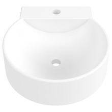 Quay Accessible 400mm Gloss White Composite Wall Hung Basin
